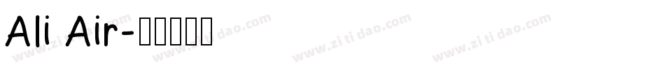 Ali Air字体转换
